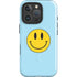Blue Happy Face iPhone 16 Pro Magsafe Impact Case